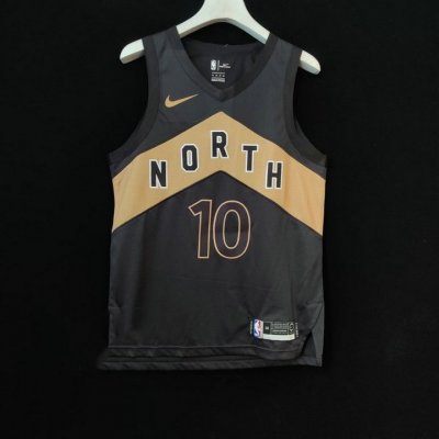 Toronto Raptors Derozan 10 Mens City 2018-19 Jersey Black